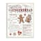 Stupell Industries 19&#x22; Homemade Gingerbread Cookies Recipe Wall Plaque